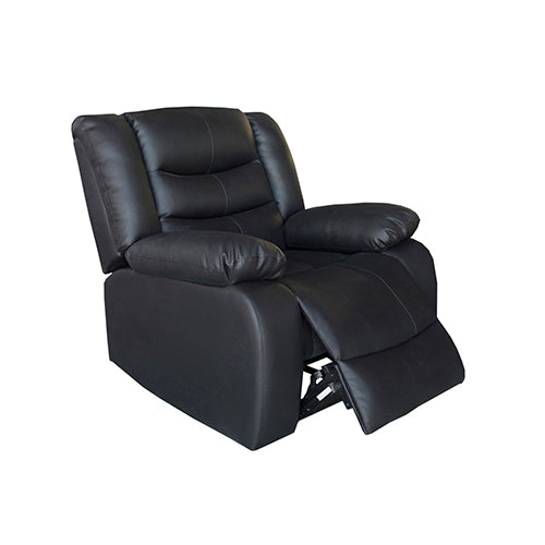 Fantasy Recliner Pu Leather 1R Black - TRENDZ