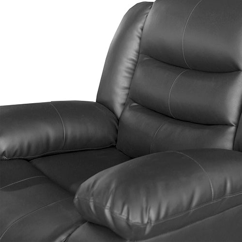 Fantasy Recliner Pu Leather 1R Black - TRENDZ