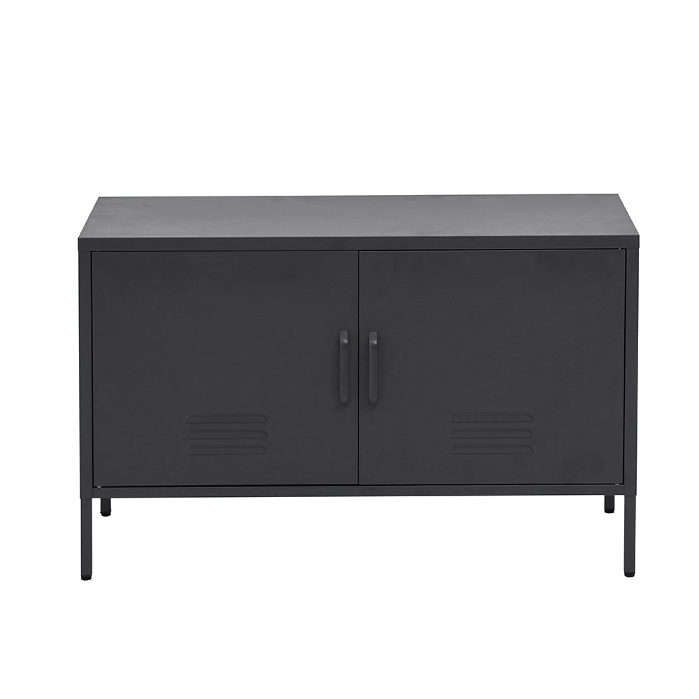 Artiss Buffet Sideboard Metal Cabinet - BASE Charcoal - TRENDZ