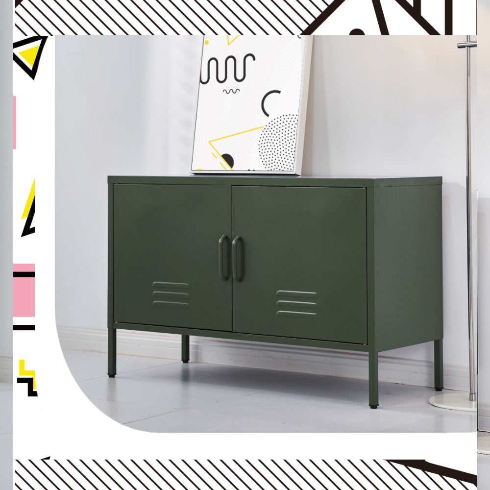 Artiss Buffet Sideboard Metal Cabinet - BASE Green - TRENDZ