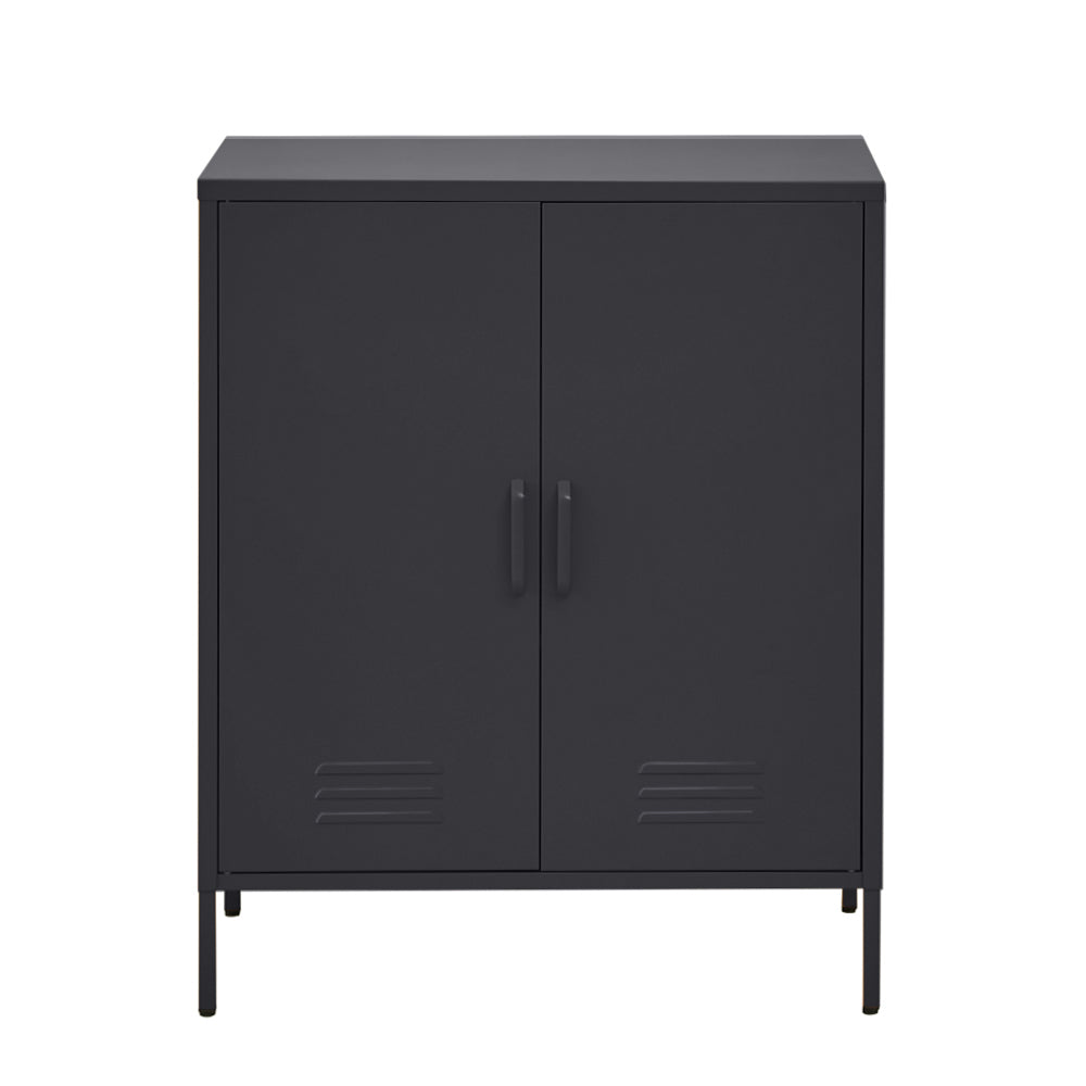 Artiss Buffet Sideboard Metal Cabinet - SWEETHEART Charcoal - TRENDZ