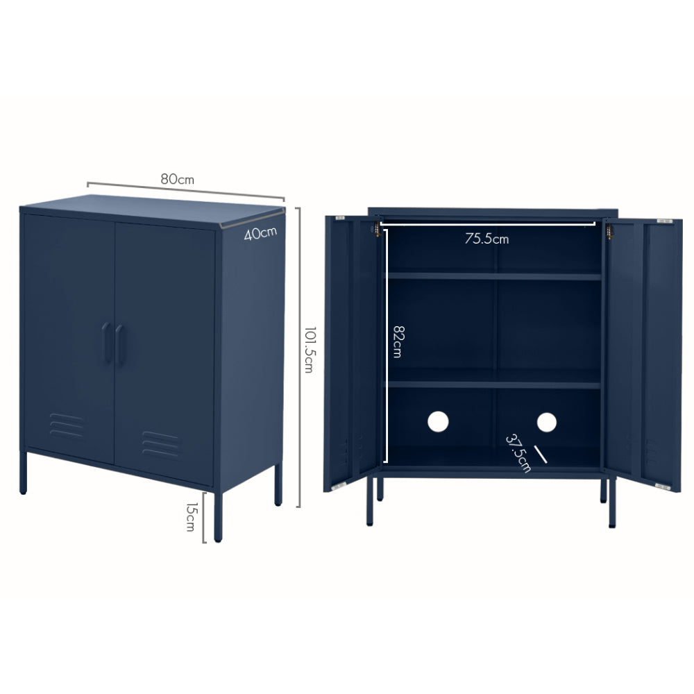 ArtissIn Buffet Sideboard Metal Cabinet - SWEETHEART Blue - TRENDZ