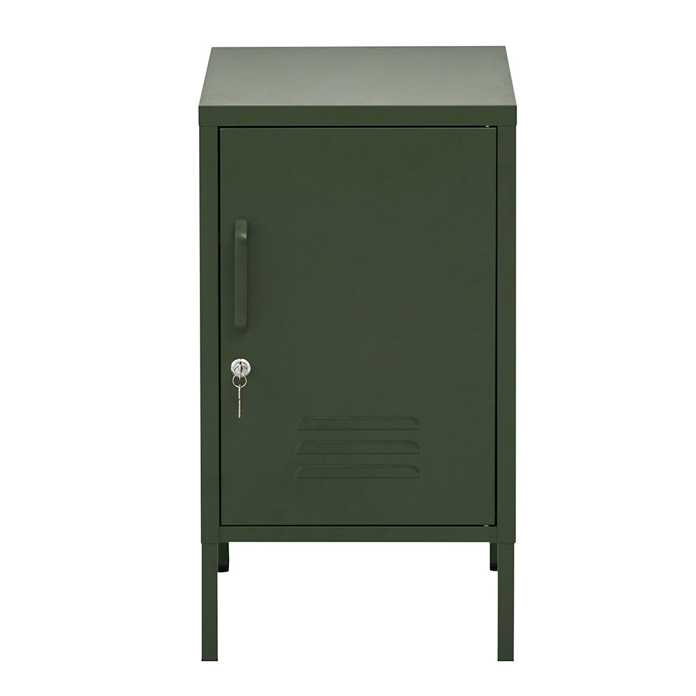 Artiss Bedside or Office Table Metal Cabinet - Green - TRENDZ