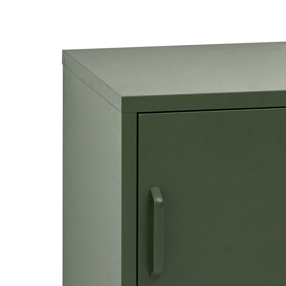 Artiss Bedside or Office Table Metal Cabinet - Green - TRENDZ