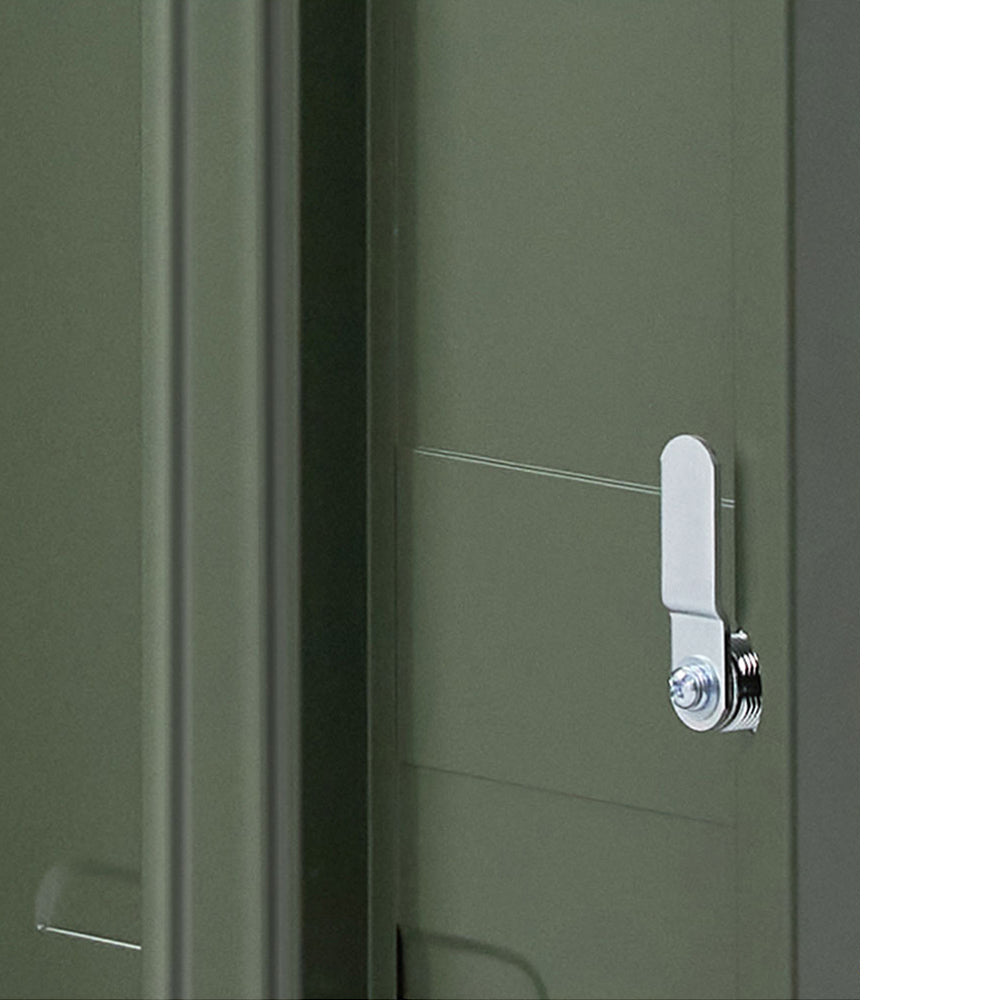 Artiss Bedside or Office Table Metal Cabinet - Green - TRENDZ