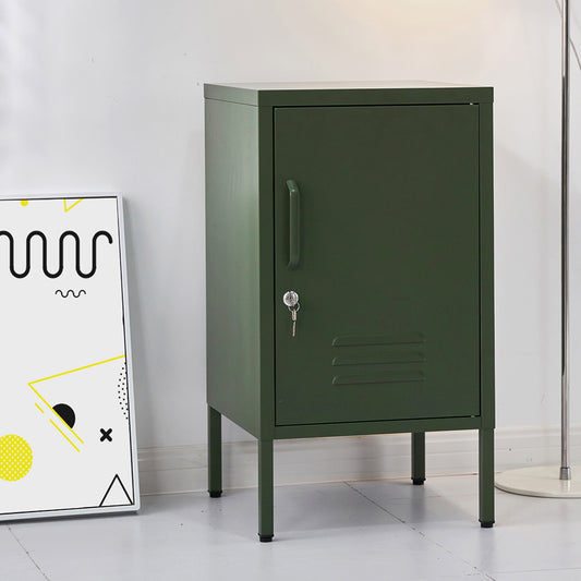 Artiss Bedside or Office Table Metal Cabinet - Green - TRENDZ