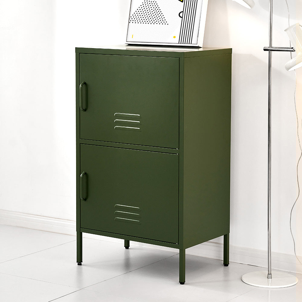 ArtissIn Buffet Sideboard Metal Cabinet - DOUBLE Green - TRENDZ