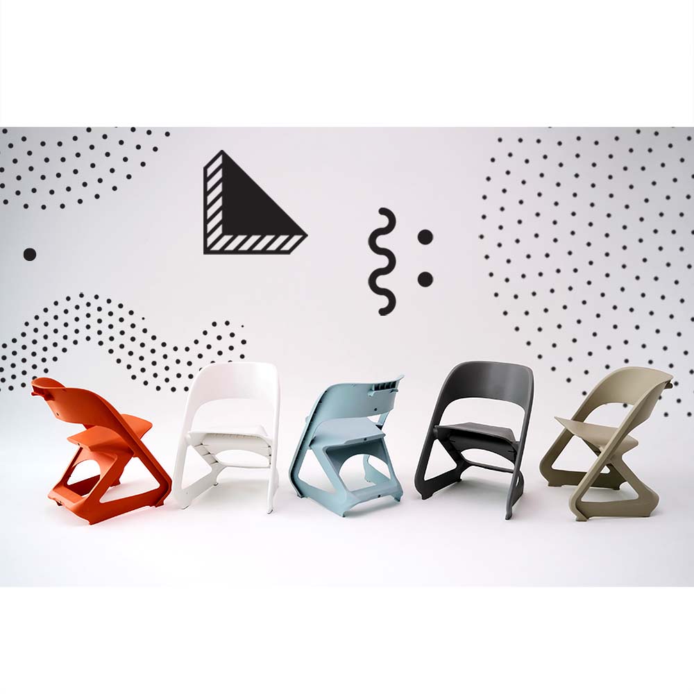 ArtissIn Set of 4 Dining Chairs Office Cafe Lounge Seat Stackable Plastic Leisure Chairs Grey - TRENDZ