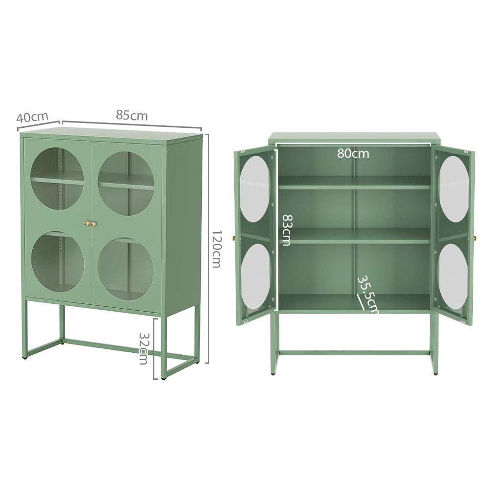 Artiss Buffet Sideboard Metal Cabinet - ELLA Green - TRENDZ