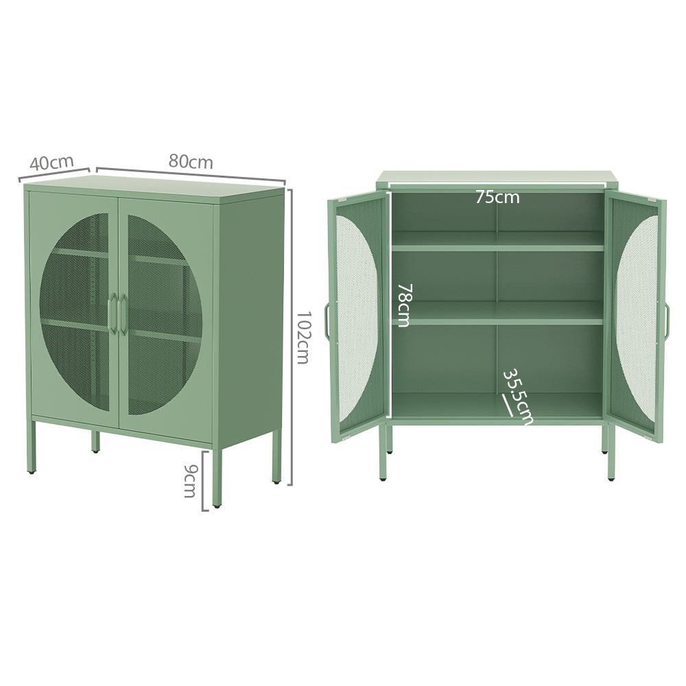 Artiss Buffet Sideboard Metal Cabinet - ELSA Green - TRENDZ