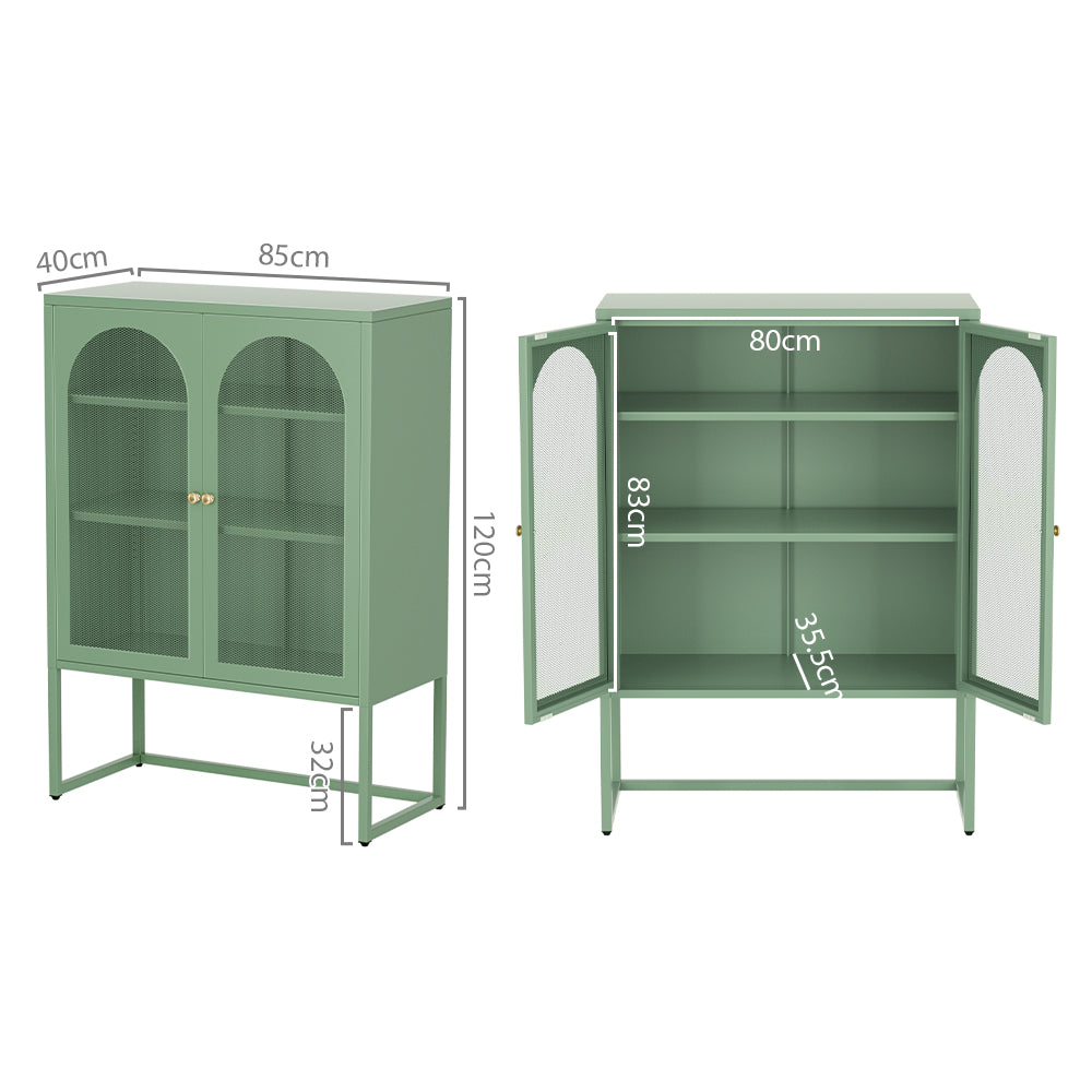 Artiss Buffet Sideboard Metal Cabinet - ELMA Green - TRENDZ