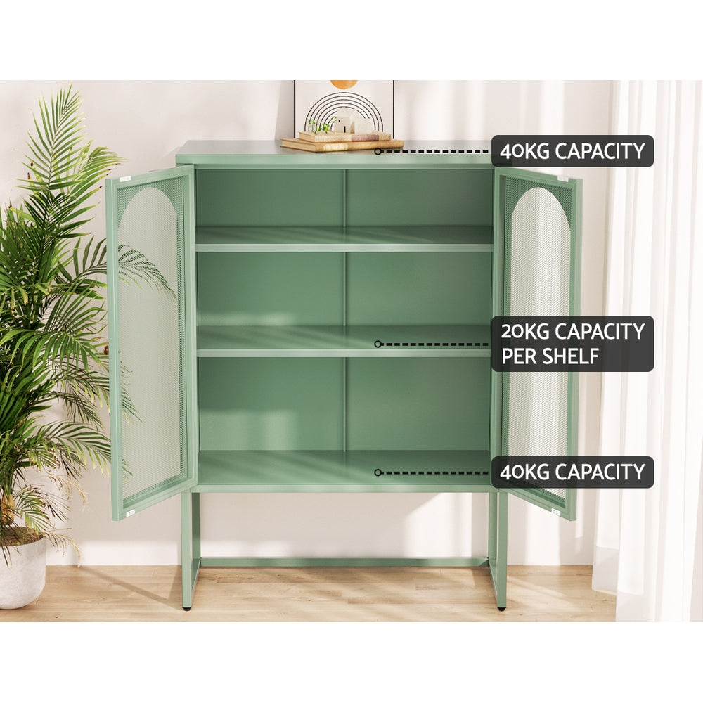 Artiss Buffet Sideboard Metal Cabinet - ELMA Green - TRENDZ