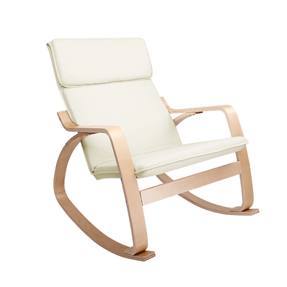 Artiss Rocking Armchair Nursing Bentwood Aero - TRENDZ