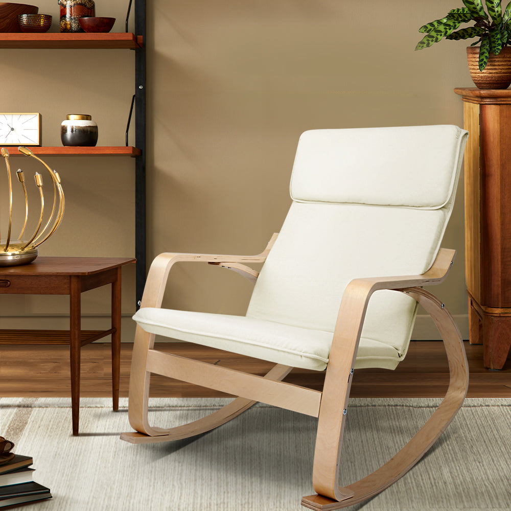 Artiss Rocking Armchair Nursing Bentwood Aero - TRENDZ