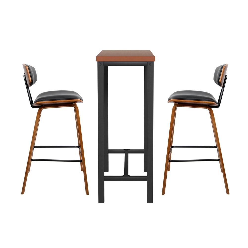Artiss Bar Table and Stools Set Dining Desk Kitchen Chairs Cafe Pub - TRENDZ