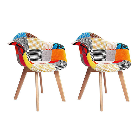 Artiss Dining Chairs Set of 2 Fabric Retro Replica DSW - TRENDZ
