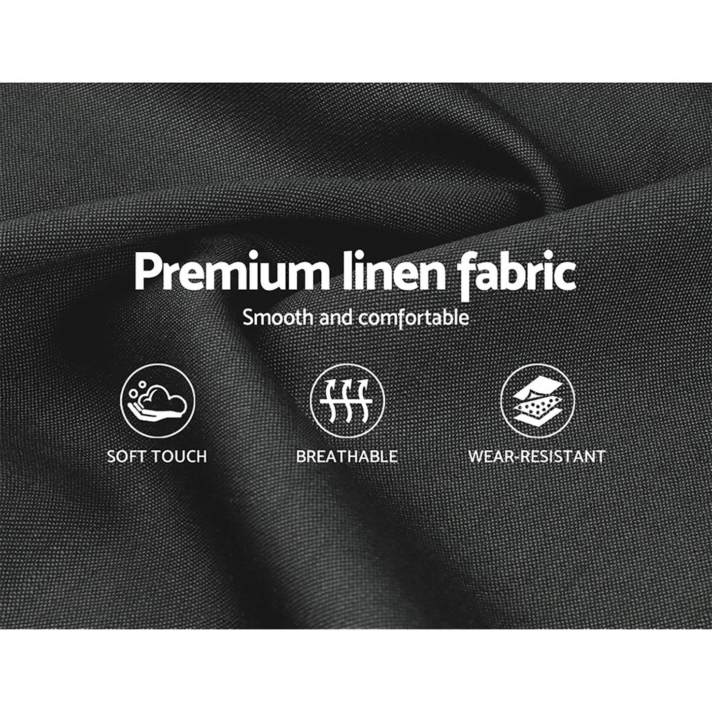 Artiss Bed Frame King Size Gas Lift Charcoal ISSA - TRENDZ