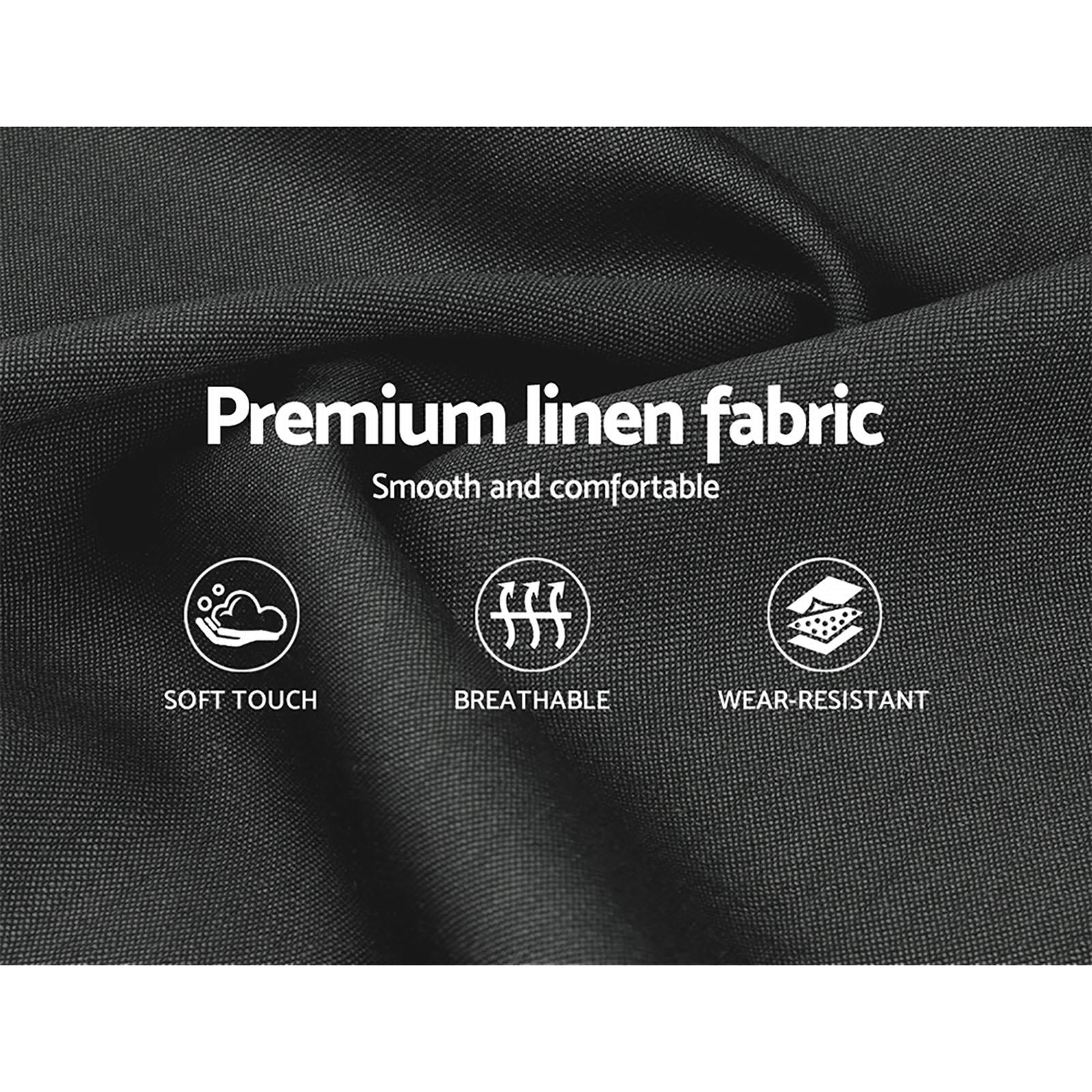 Artiss Bed Frame King Size Gas Lift Charcoal ISSA - TRENDZ