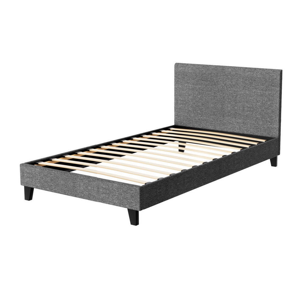 Artiss Bed Frame King Single Size Grey NEO - TRENDZ