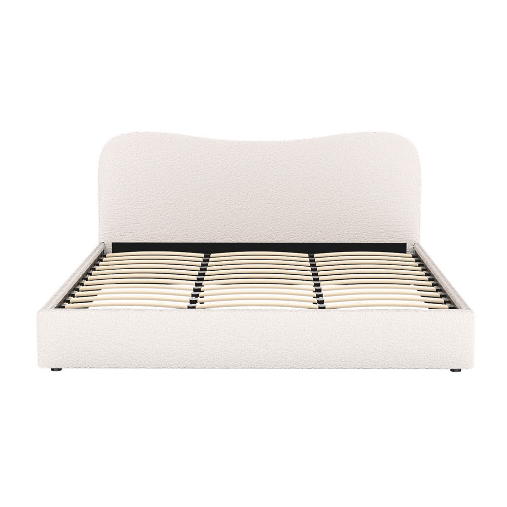 Artiss Bed Frame King Size Boucle DARA - TRENDZ