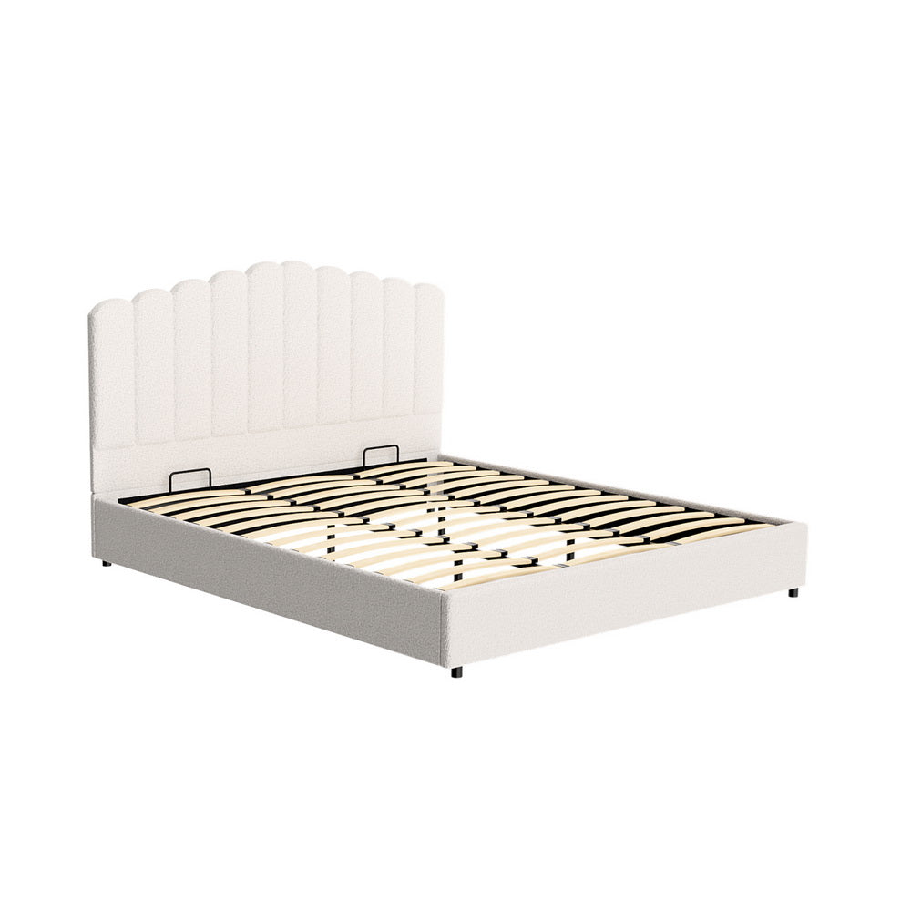 Artiss Bed Frame King Size Boucle FION - TRENDZ