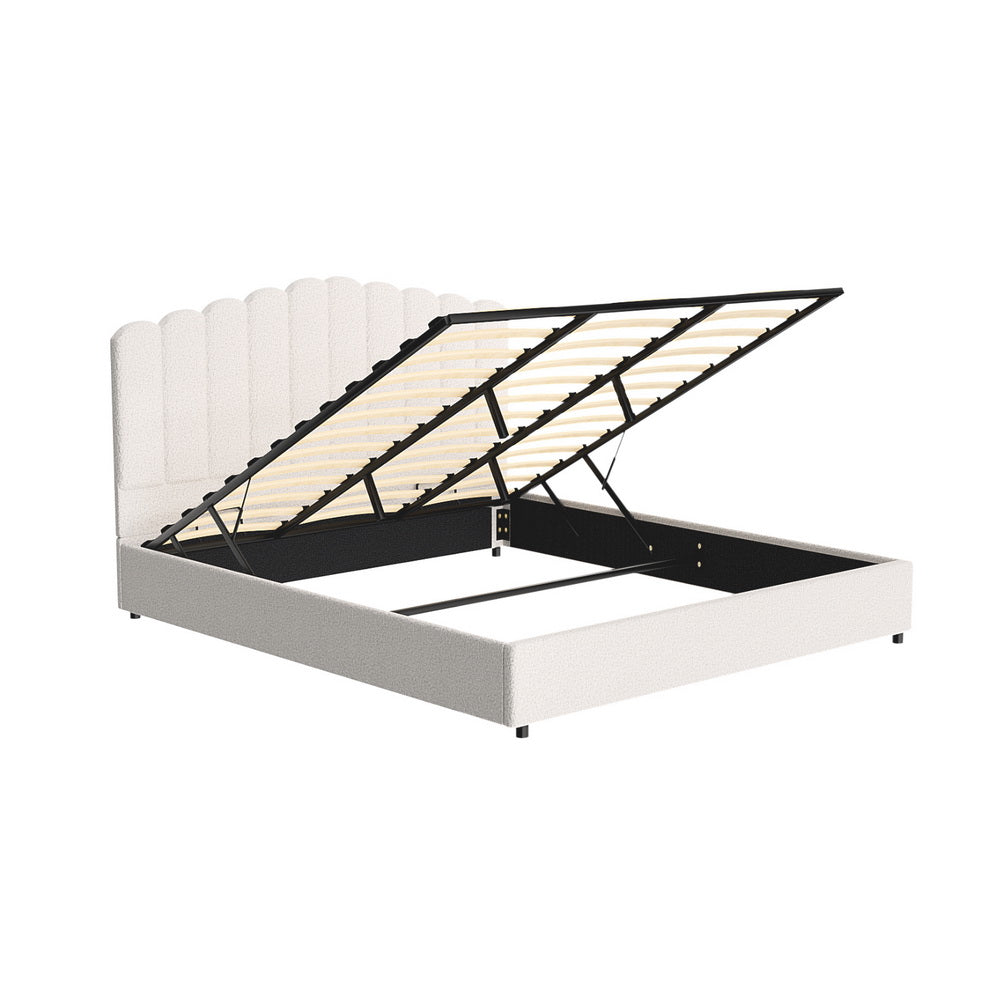 Artiss Bed Frame King Size Boucle FION - TRENDZ