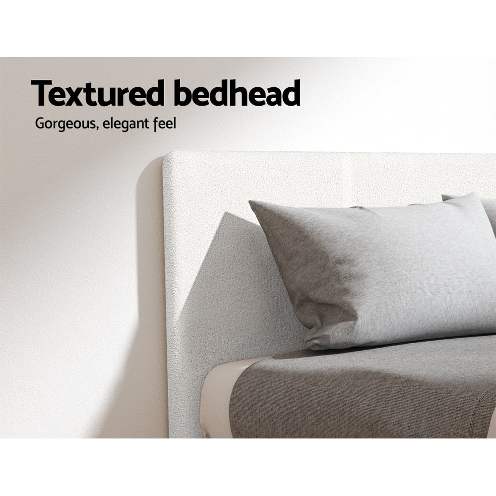 Artiss Bed Frame King Single Size Boucle NEO - TRENDZ