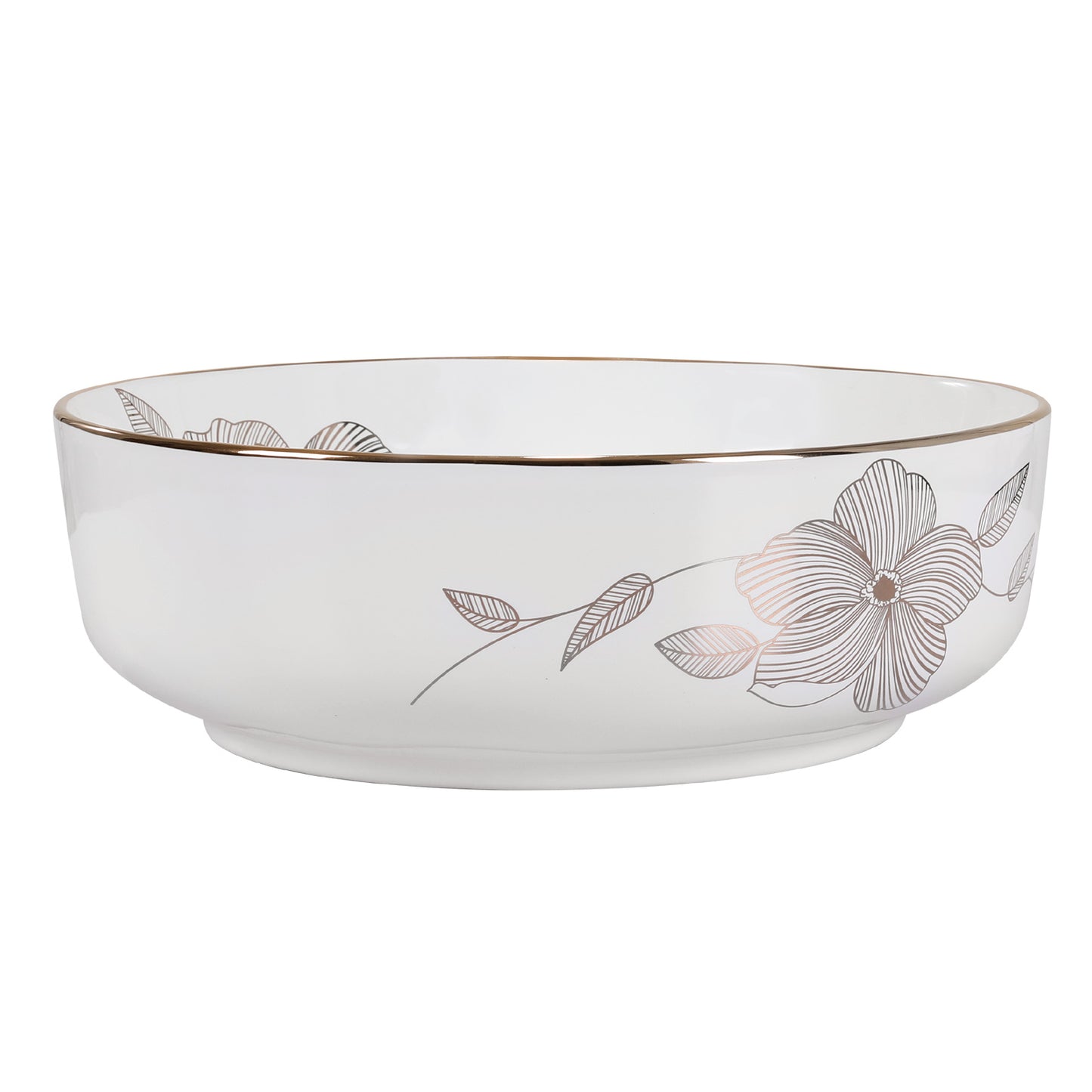 Cefito Bathroom Basin Ceramic Vanity Sink Hand Wash Bowl with Pattern 41x41cm - TRENDZ