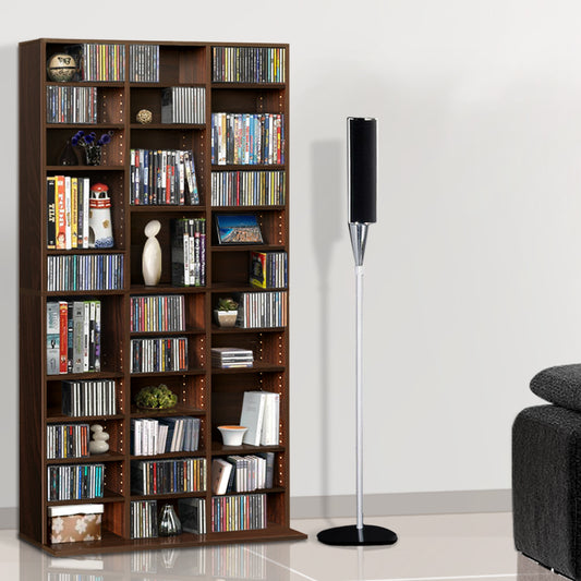 Artiss Bookshelf CD Storage Rack - BERT Walnut - TRENDZ