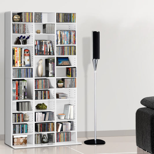 Artiss Bookshelf CD Storage Rack - BERT White - TRENDZ