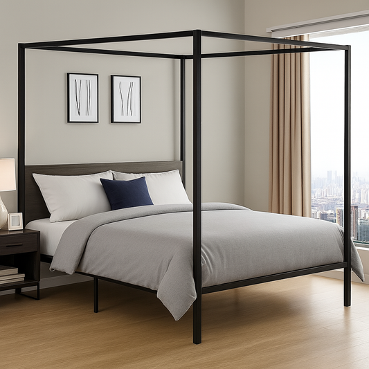 King Metal Bed Frame - Bedroom Furniture