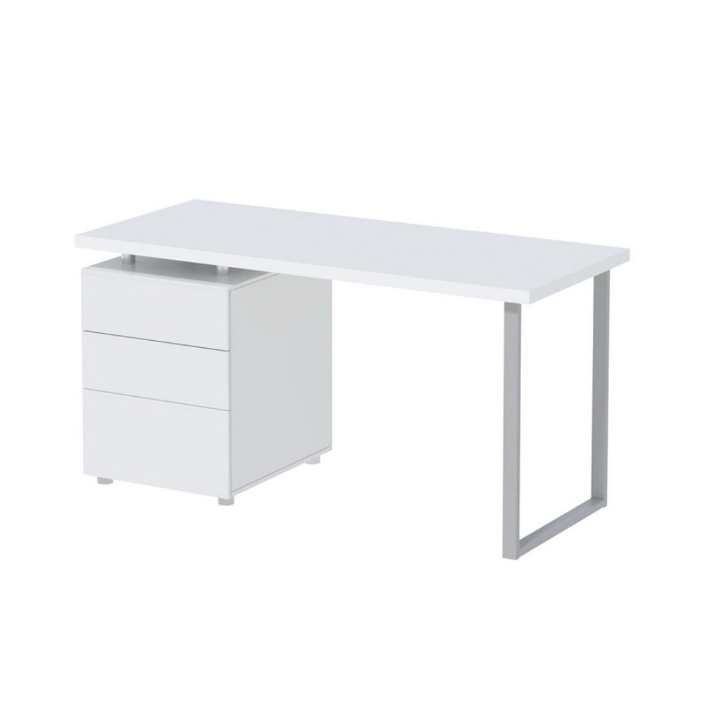 Artiss Computer Desk Drawer White 140CM - TRENDZ