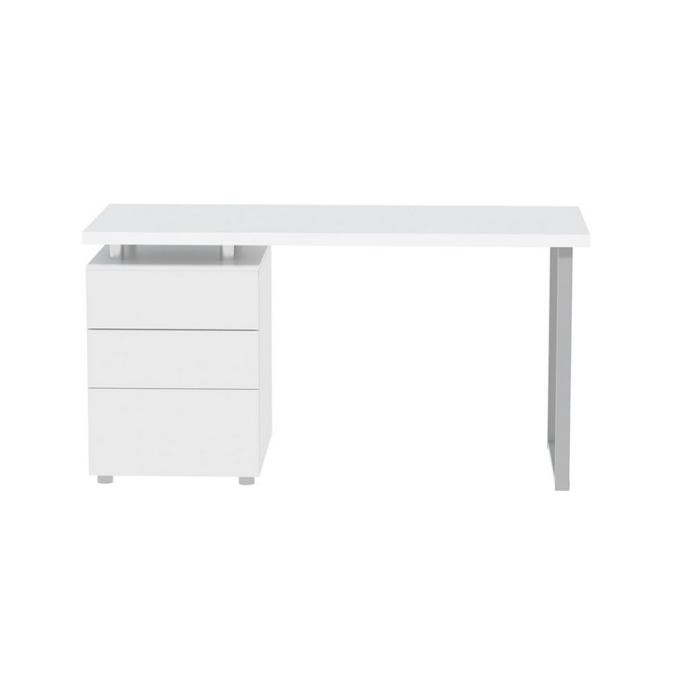 Artiss Computer Desk Drawer White 140CM - TRENDZ