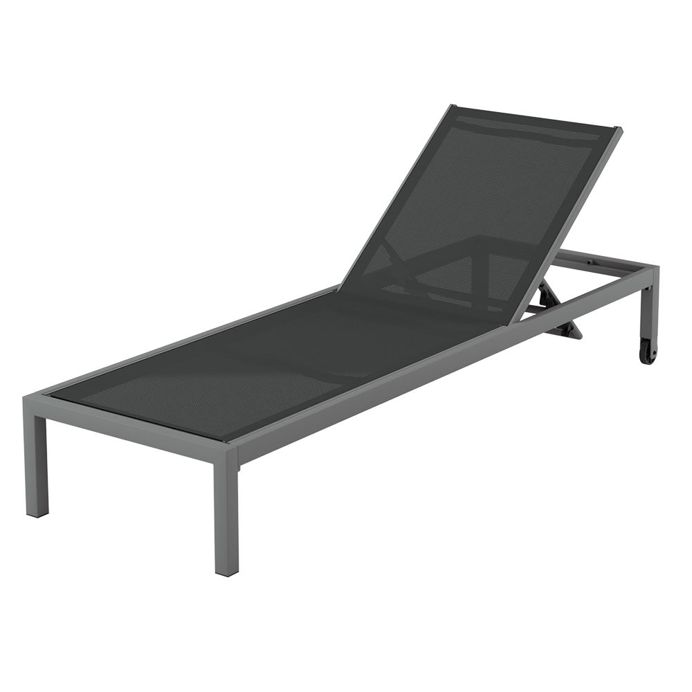 Gardeon Sun Lounge Outdoor Lounger Aluminium Folding Beach Chair Wheels Patio - TRENDZ