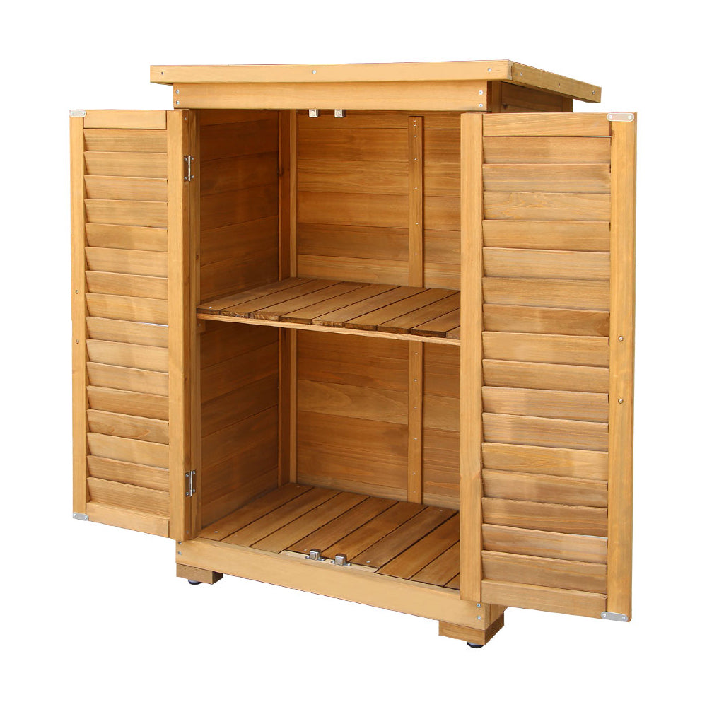 Gardeon Portable Wooden Garden Storage Cabinet - TRENDZ