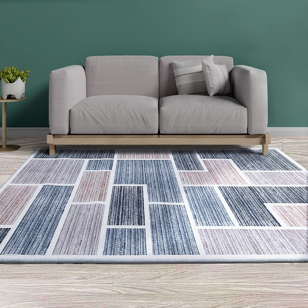 Artiss Rug 200x290cm Area Rug Large Carpet Soft Short Pile Modern Oblo - TRENDZ
