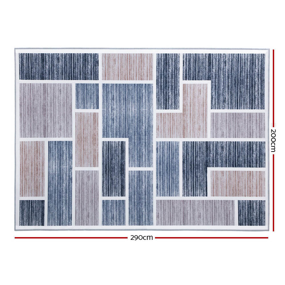 Artiss Rug 200x290cm Area Rug Large Carpet Soft Short Pile Modern Oblo - TRENDZ