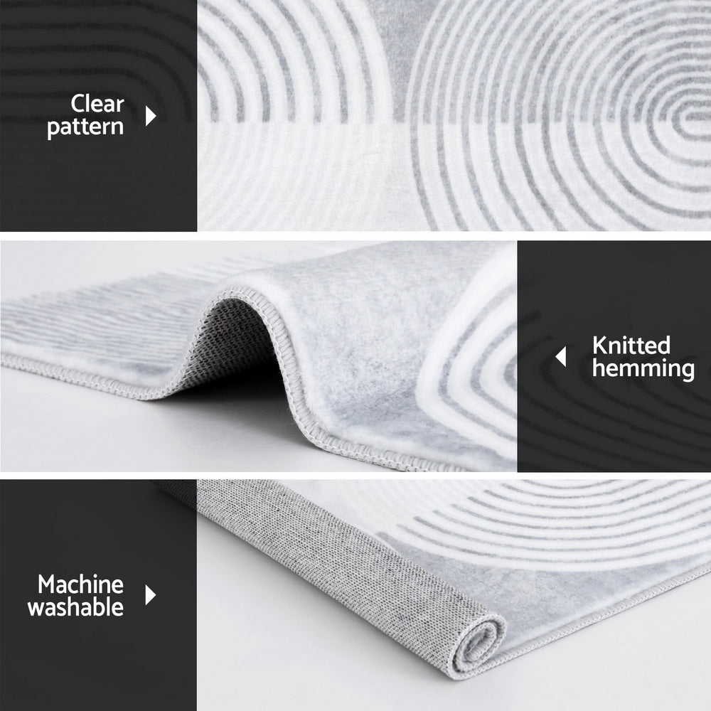 Artiss Rug 160x230cm Area Rug Washable Mat Large Carpet Faux Rabbit Fur Cyril - TRENDZ