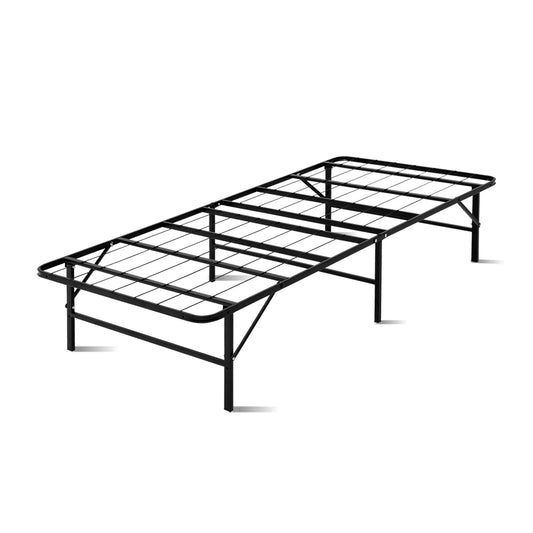 Artiss Folding Bed Frame Metal Base - Single - TRENDZ