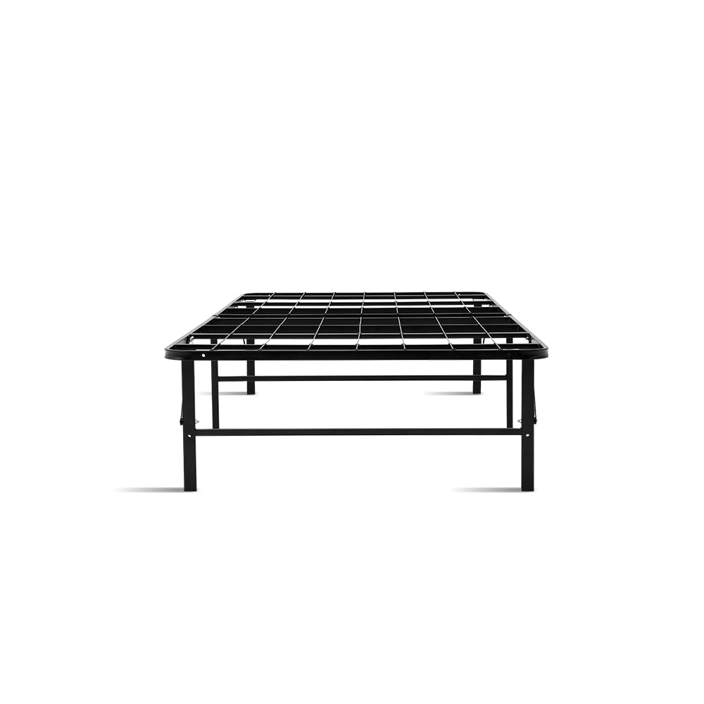 Artiss Folding Bed Frame Metal Base - Single - TRENDZ