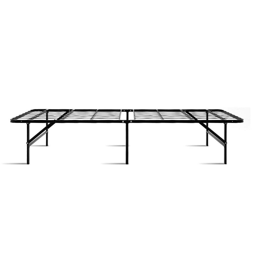Artiss Folding Bed Frame Metal Base - Single - TRENDZ