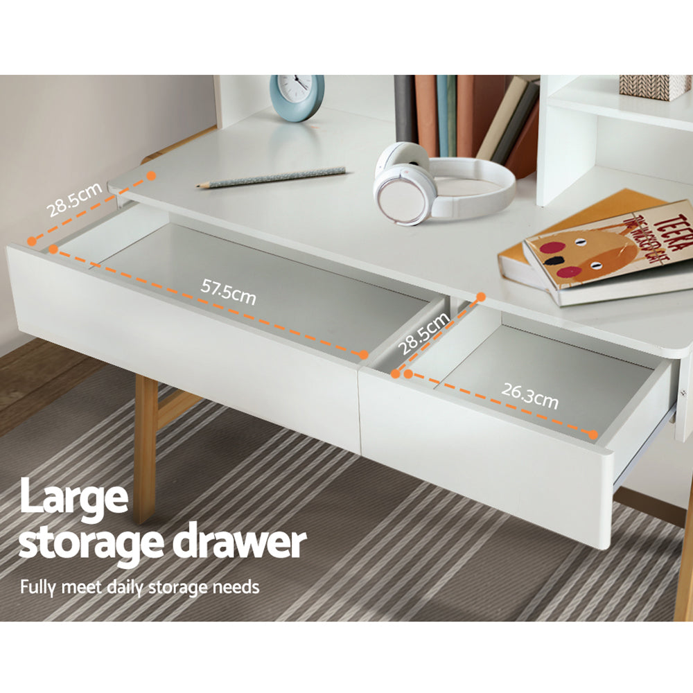 Keezi 2PCS Kids Table and Chairs Set Study Activity Toys Storage Desk Drawer - TRENDZ