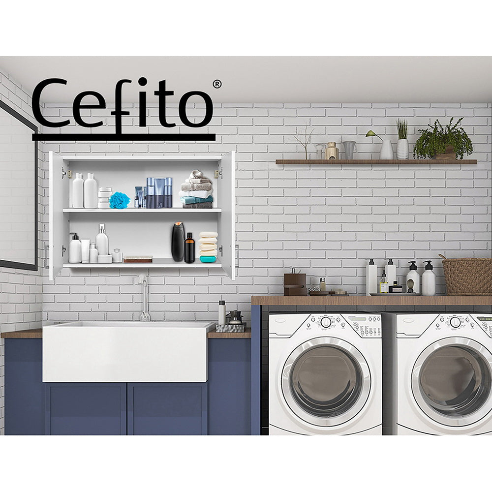 Cefito Bathroom Storage Cabinets 900mm Wall Mounted Medicine Cabinet Cupboard - TRENDZ