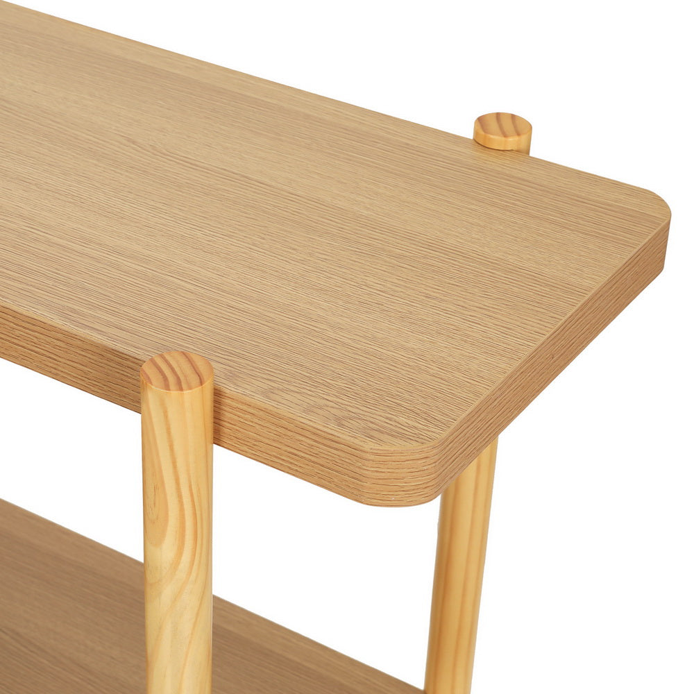 Artiss Console Table 92CM 2-tier Pine Sera - TRENDZ