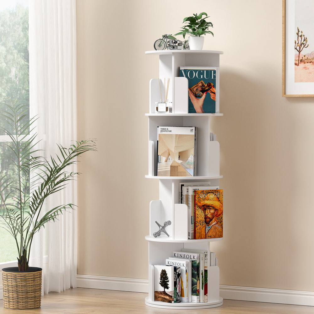 Artiss Bookshelf 4 Tiers EDIE White - TRENDZ
