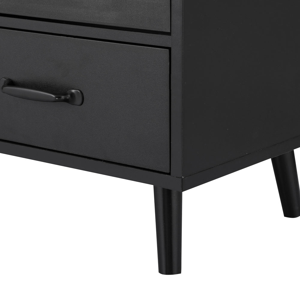 Artiss Buffet Sideboard Double Doors - Black - TRENDZ