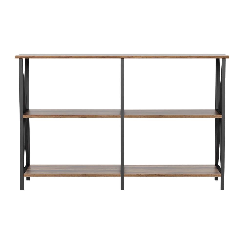Artiss Console Table 120CM 3-tier Walnut Xiah - TRENDZ