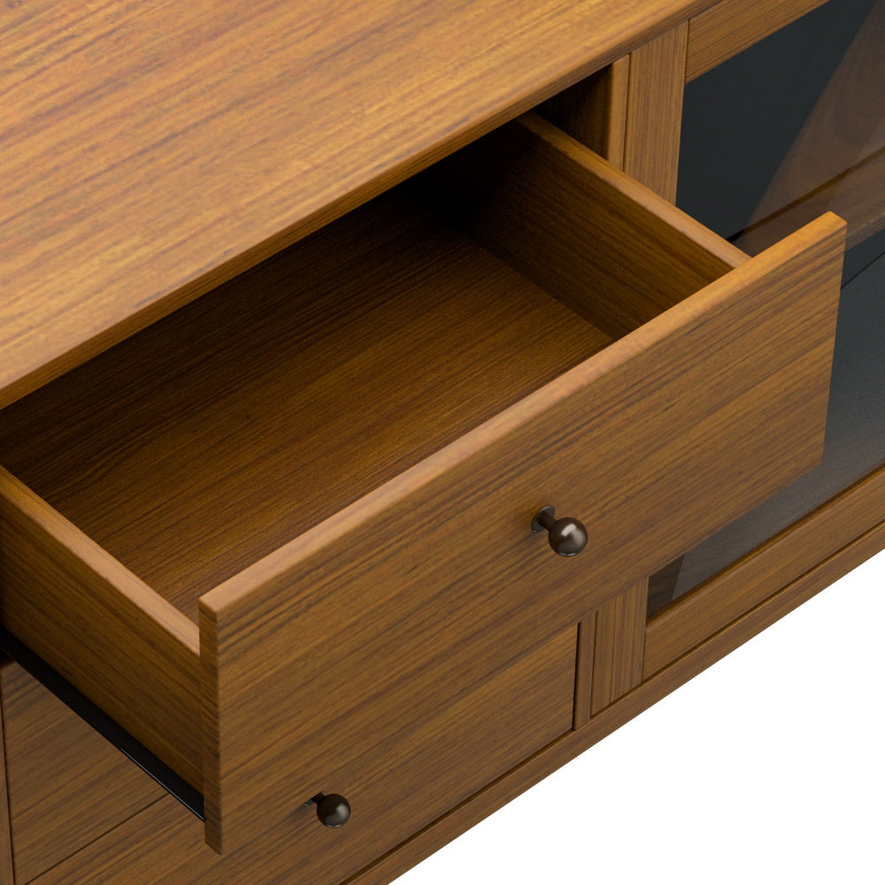 Artiss Buffet Sideboard Glass Doors - Oak - TRENDZ