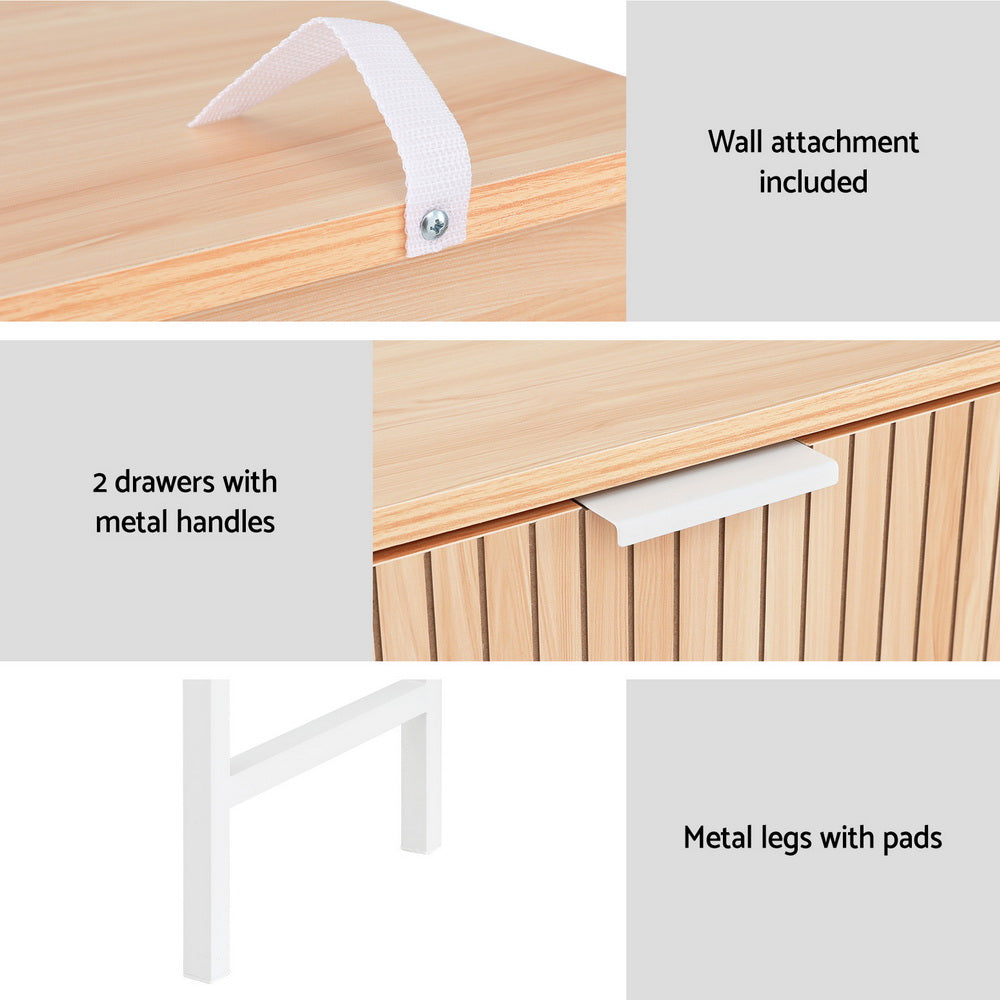 Artiss Console Table 2 Drawers 92CM - TRENDZ