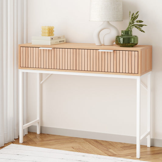 Artiss Console Table 2 Drawers 92CM - TRENDZ